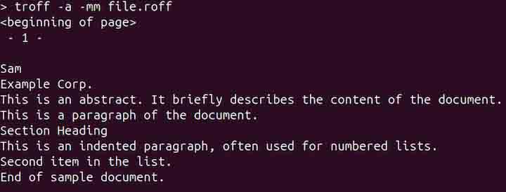 troff Command in Linux3