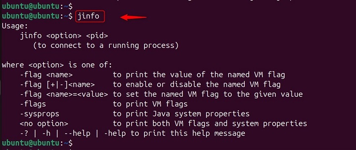 Understanding jinfo Command
