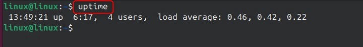 uptime Command in Linux5