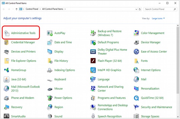Administrative Tools