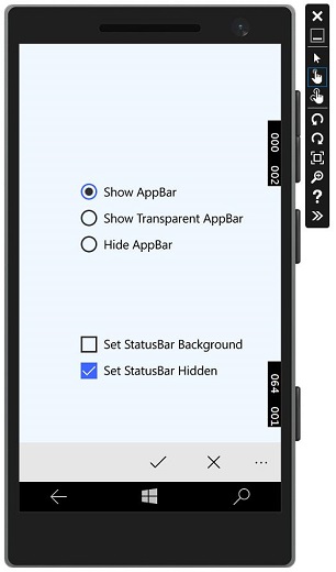 Adaptive Code Execute Status Bar