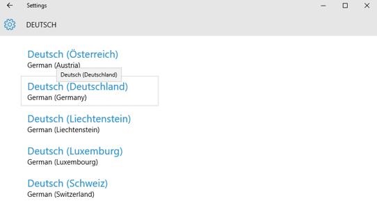 Localization Deutsch German