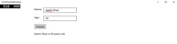 Two-Way Data Binding