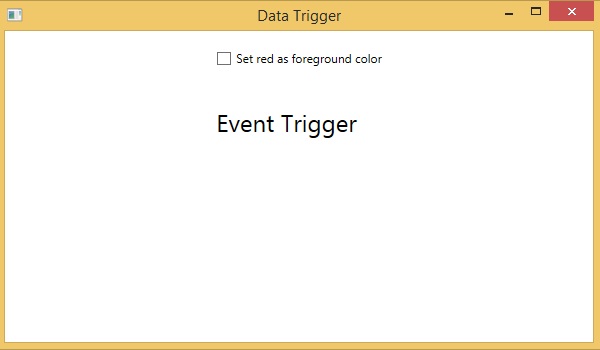 Event Trigger